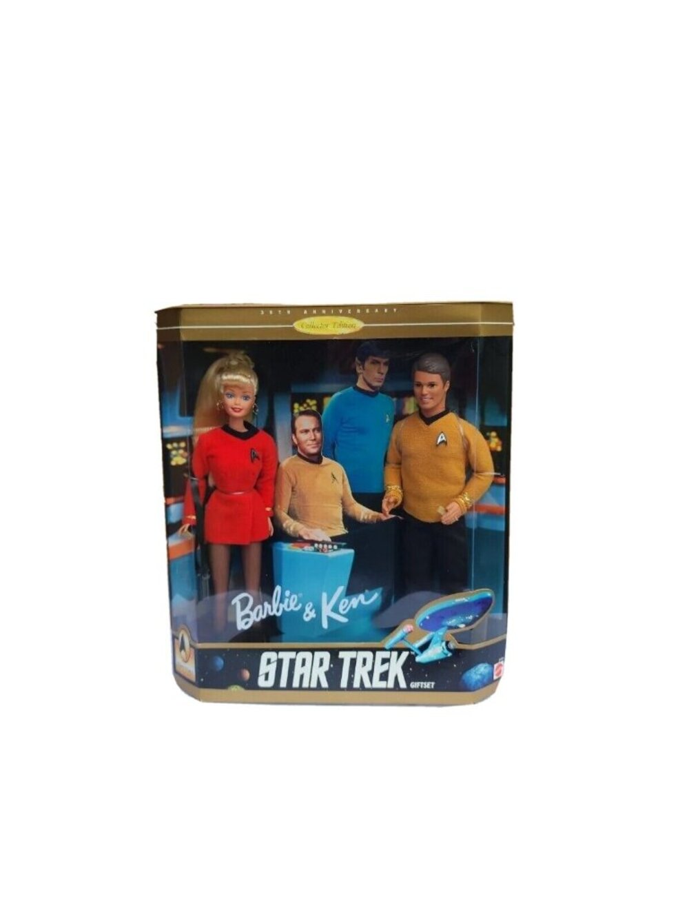 1996 Mattel Barbie and Ken 30th Anniversary Collector Edition Star Trek Gift Set